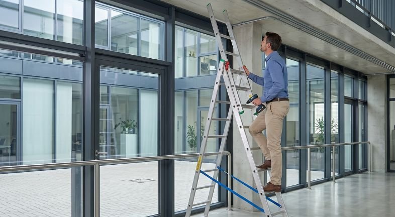 Aluminiowa drabina Drabex 4200 jako uniwersalne narzędzie do pracy na wysokości – kompleksowy przewodnik dla profesjonalistów i majsterkowiczów