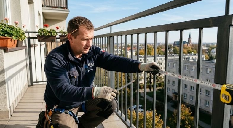 Pomiar balustrady