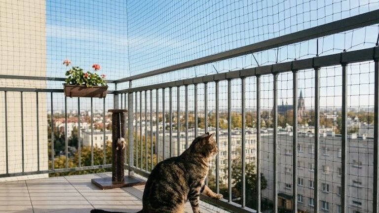 Balkon z siatką