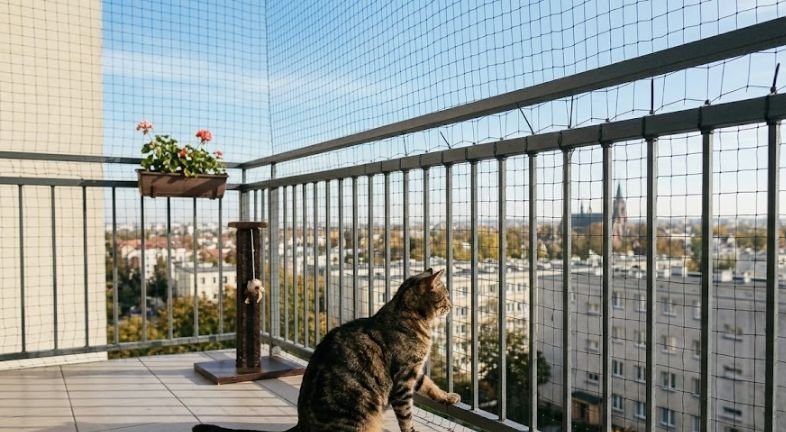 Bezpieczny balkon dla kota – jak przygotować przestrzeń do wspólnego wypoczynku
